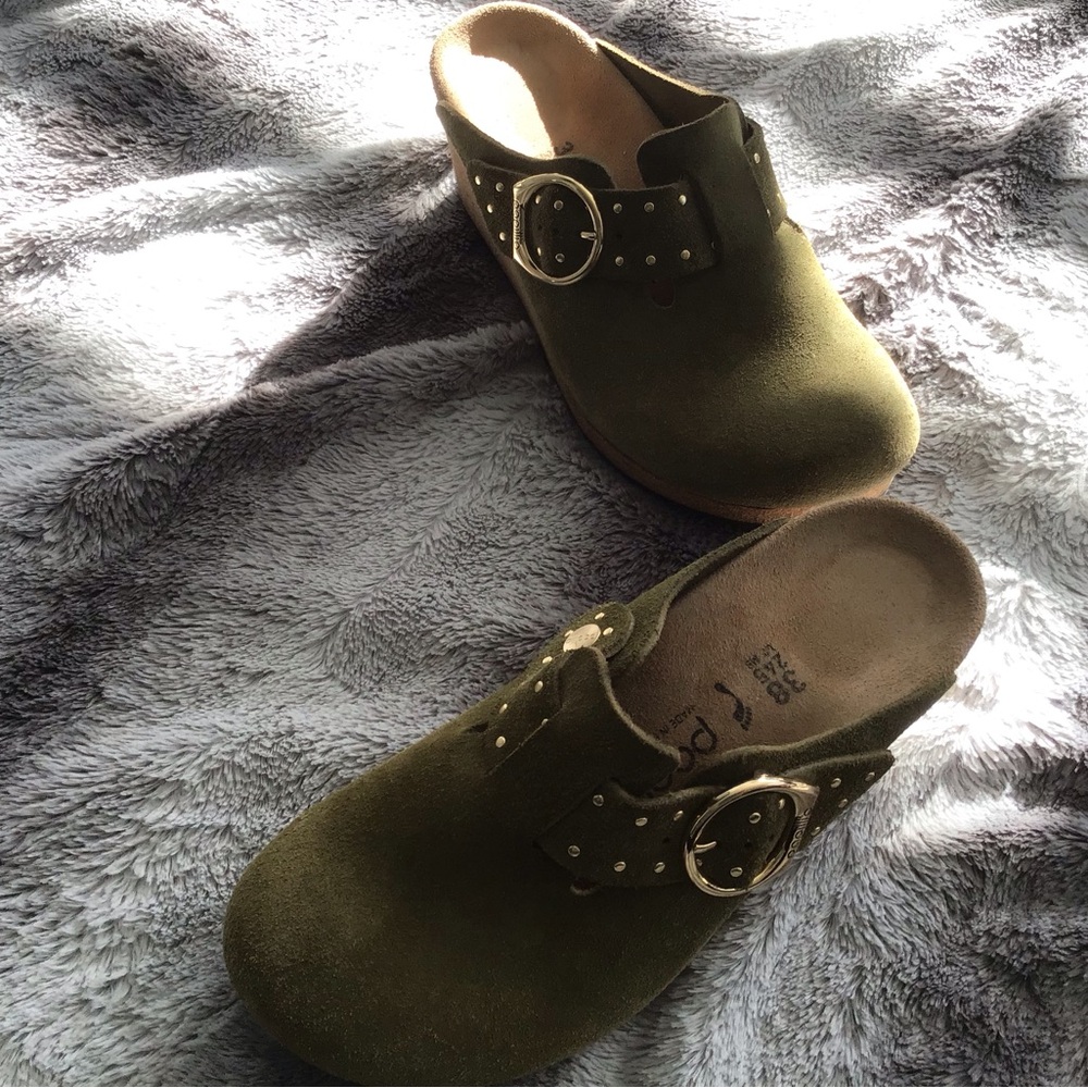 Women’s Birkenstock Papillio clogs green size 38